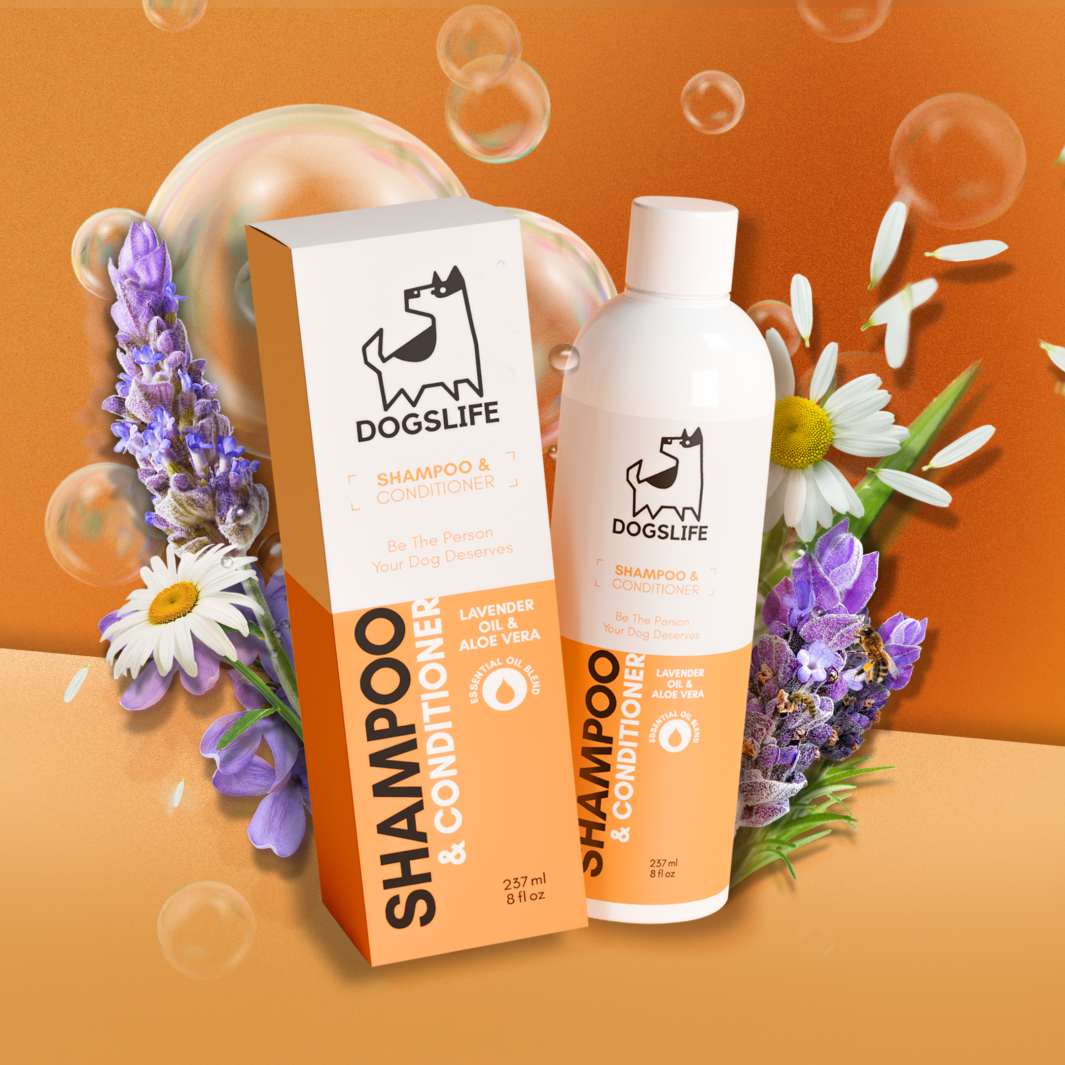 2-in-1 hondenshampoo en -conditioner
