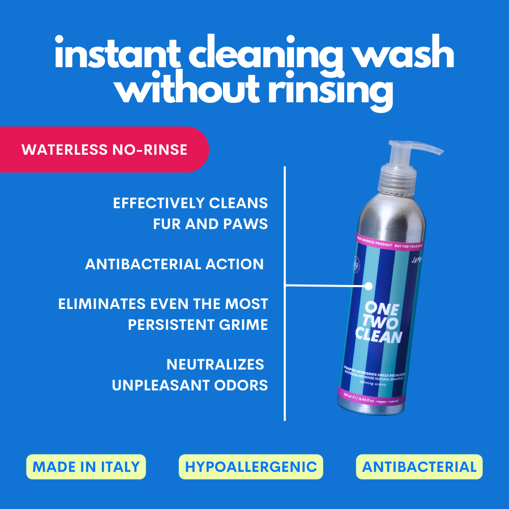 One Two Clean - Hondenschoonmaakgel zonder spoelen, 98% natuurlijk