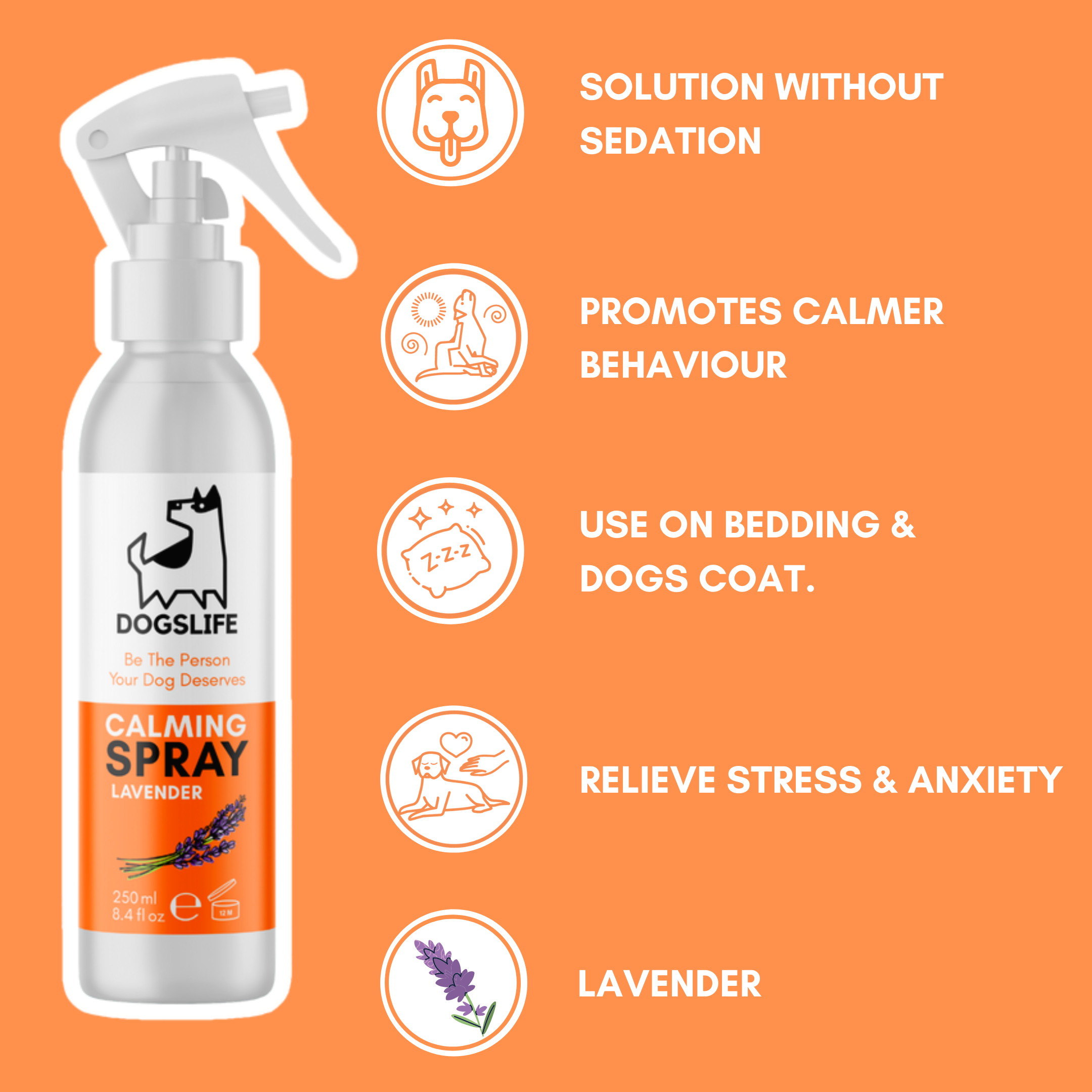 Kalmerende spray voor honden