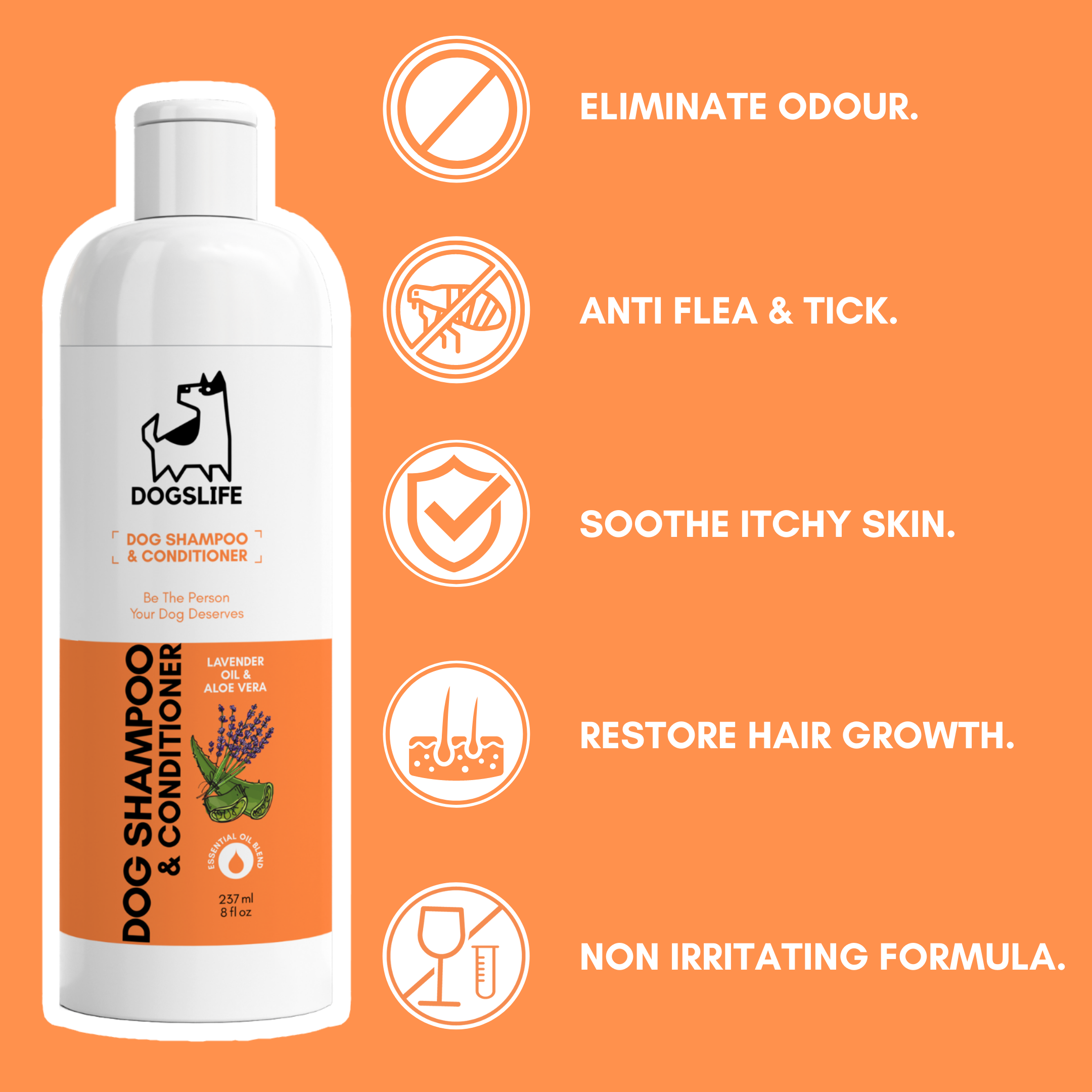 2-in-1 hondenshampoo en -conditioner