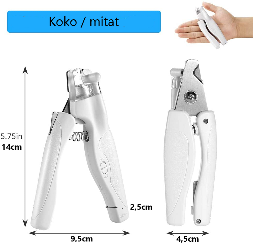 Paws & Son™ Safeclip - Veilige nagelknipper voor huisdieren met licht