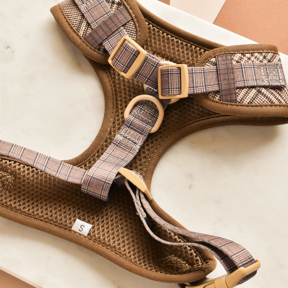 Pup Plaid Verstellbares Step-In-Geschirr | Cocker Spaniel