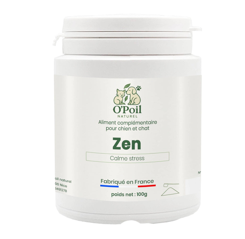 Zen Polvo Calmante para Perros y Gatos — Apoyo Natural contra el Estrés y la Ansiedad