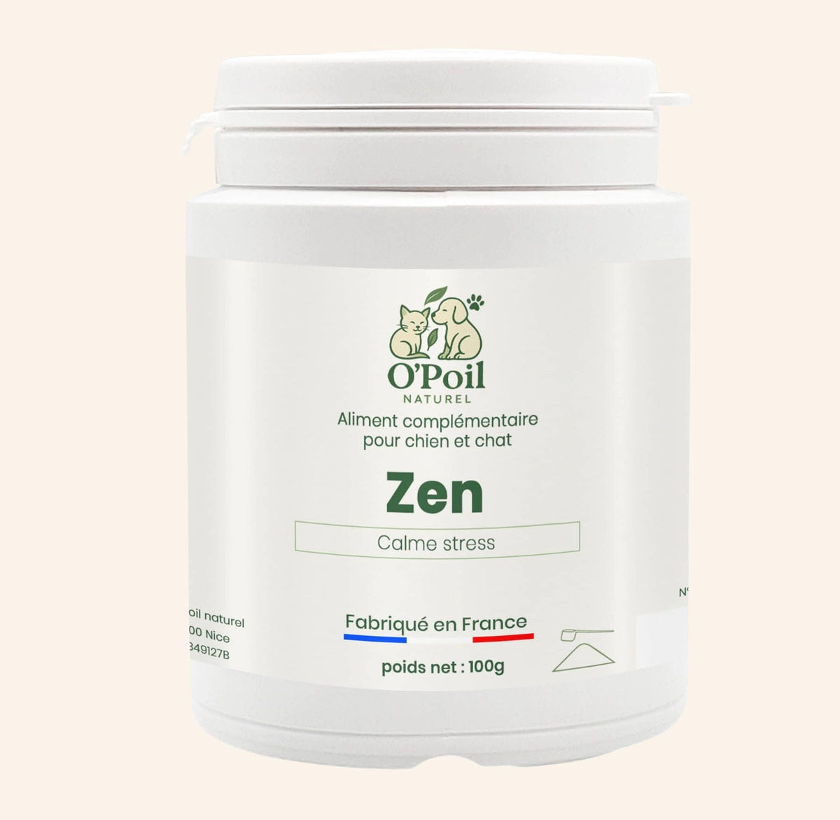 Zen Polvere Calmante per Cani e Gatti — Supporto Naturale contro Stress e Ansia